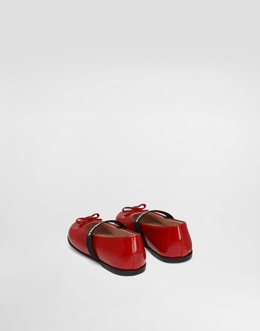 Аксесуари Dolce & Gabbana Dolce & Gabbana Patent Leather Ballet Flats With Elastic Червоний | D20093A483187124, 2