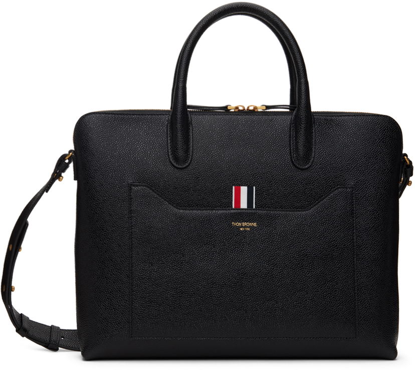 Сумочка Thom Browne Thom Browne Pebble Grain Briefcase чорний | MAG444A-00198