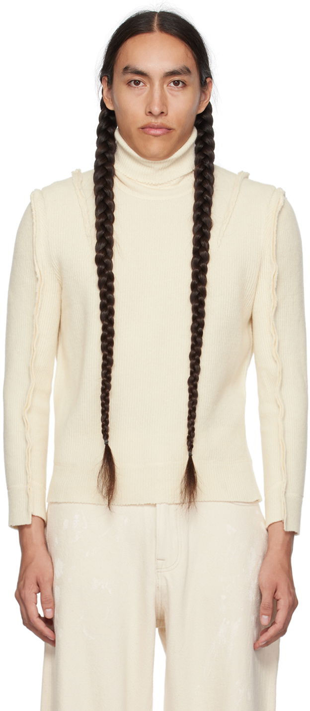 Cветр R13 R13 Flat Sleeve Turtleneck бежевий | R13WY166-Y032A