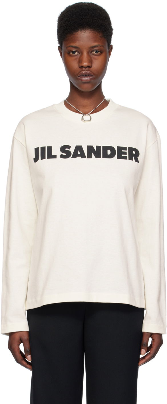 Футболка Jil Sander Crewneck T-Shirt білий | J02GC0107_J45148