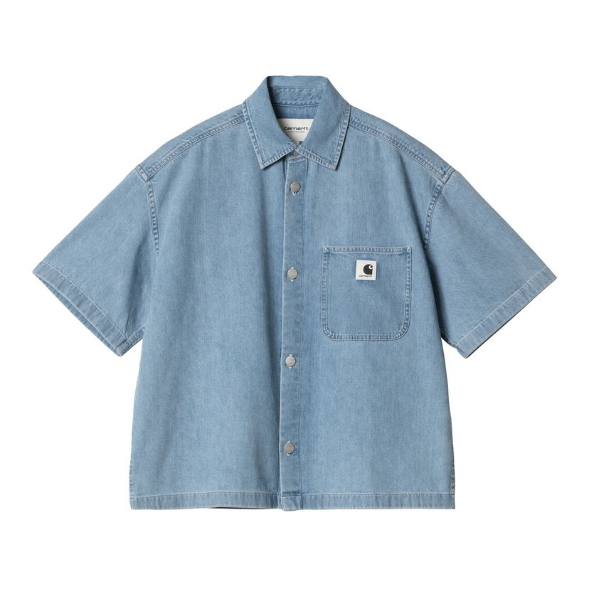 Сорочка Carhartt WIP Short Sleeve Lovilia Shirt Синій | I034558_8