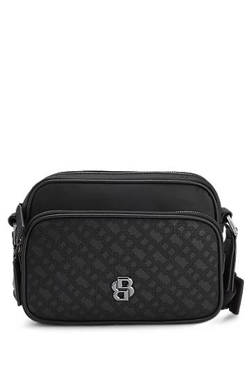 Сумка BOSS Monogram Crossbody Bag чорний | 50548085