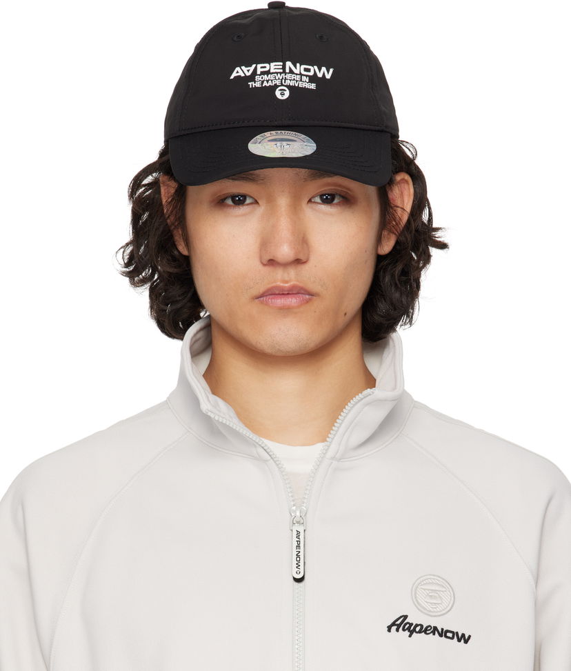 Кепка AAPE by A Bathing Ape AAPE by A Bathing Ape 'AAPE Now' Moonface Logo Cap чорний | AAPCPM5255XXOBKX