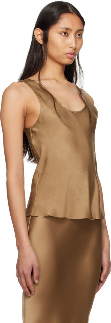 Безрукавка Anine Bing ANINE BING Lea Silk Tank Top Коричневий | A-07-0839-DKG22, 1