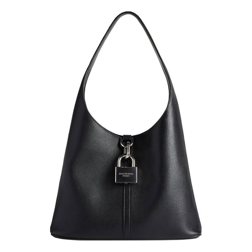 Сумка Balenciaga Balenciaga Locker Medium Hobo Bag чорний | 7716362AAWC1000