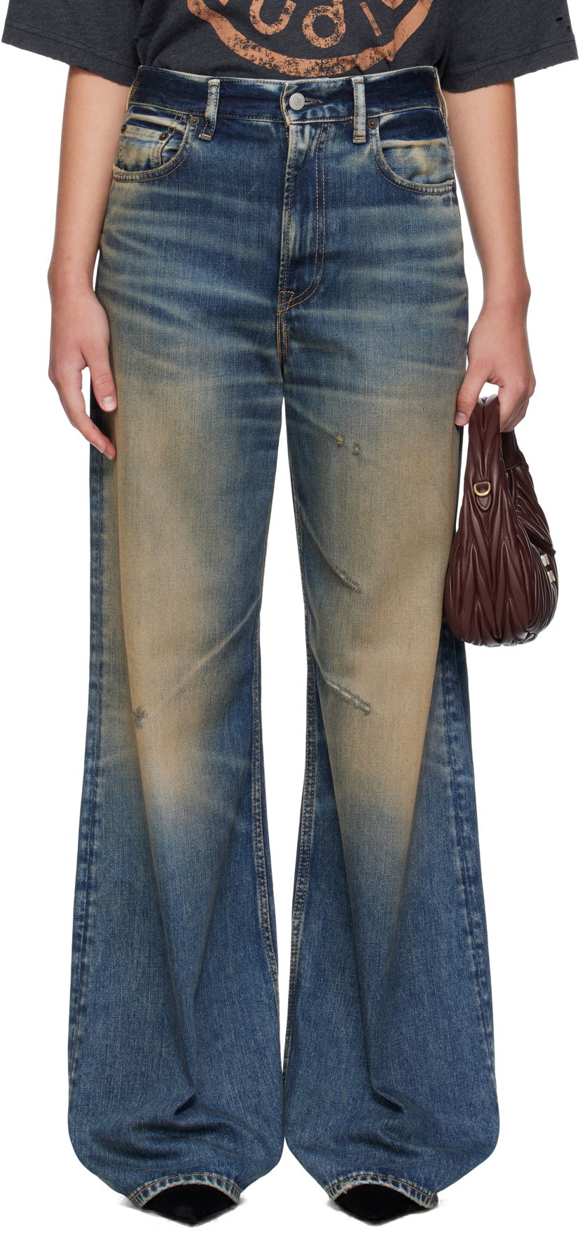 Джинси Acne Studios Acne Studios Regular-Fit 2022F Jeans Синій | A00543-
