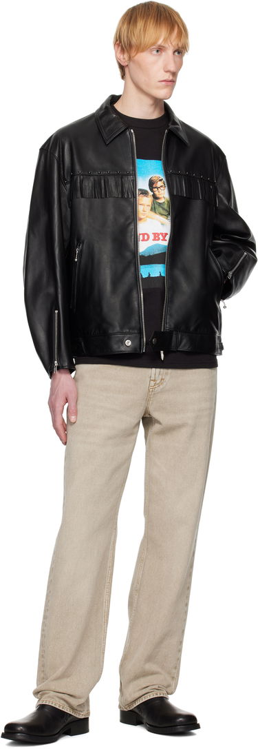 Куртка WACKO MARIA WACKO MARIA WOLF'S HEAD Edition Leather Fringe Jacket чорний | WOLFSHEAD-WM-BL16, 3
