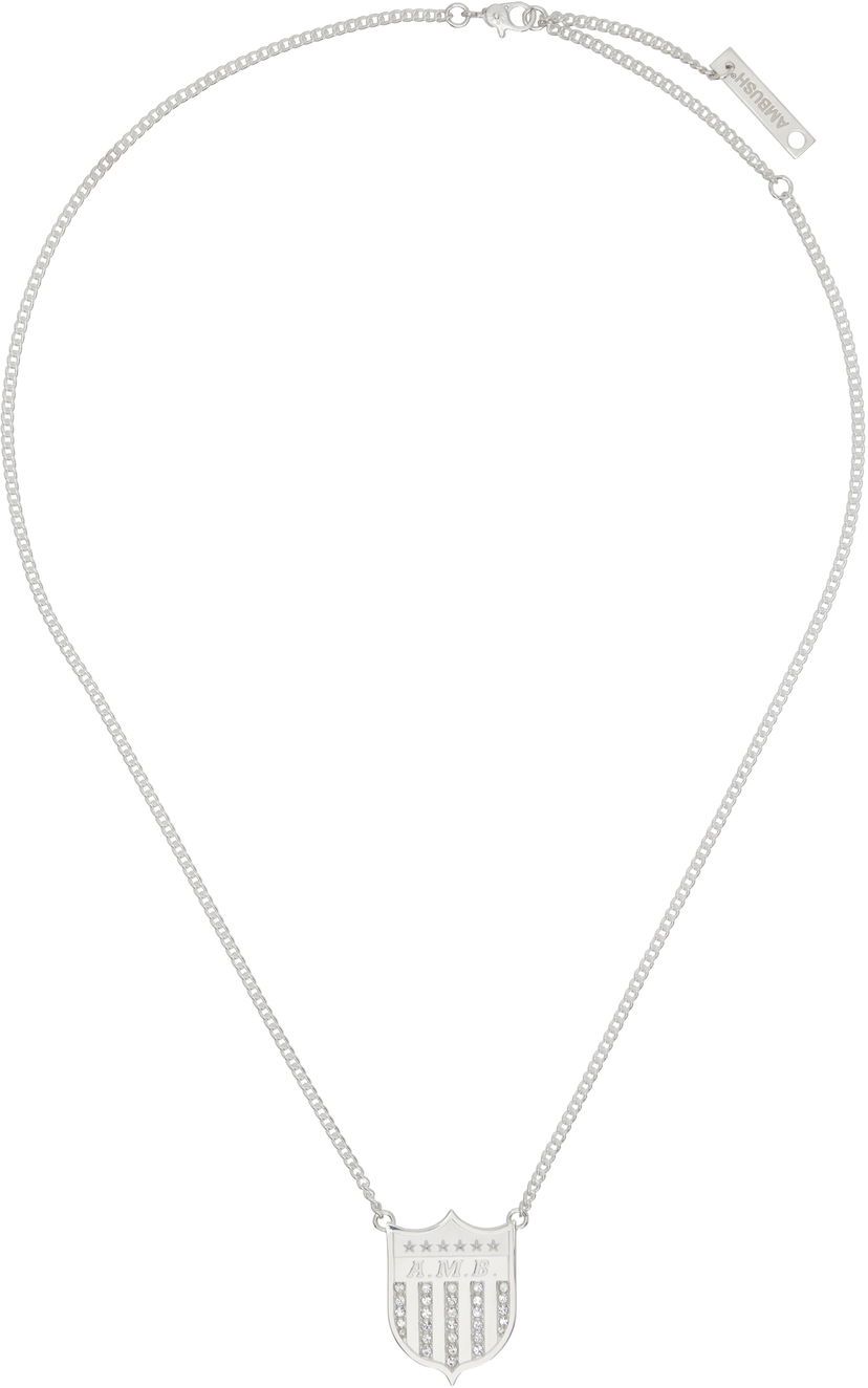 Кольє Ambush AMBUSH Varsity Shield Charm Necklace Металік | BMOB00JF24SIL0017200