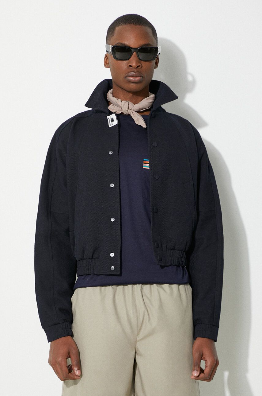 Куртка бомбер ADER ERROR Navy Blue Wool Bomber Jacket чорний | BN01SSJK0810, 0