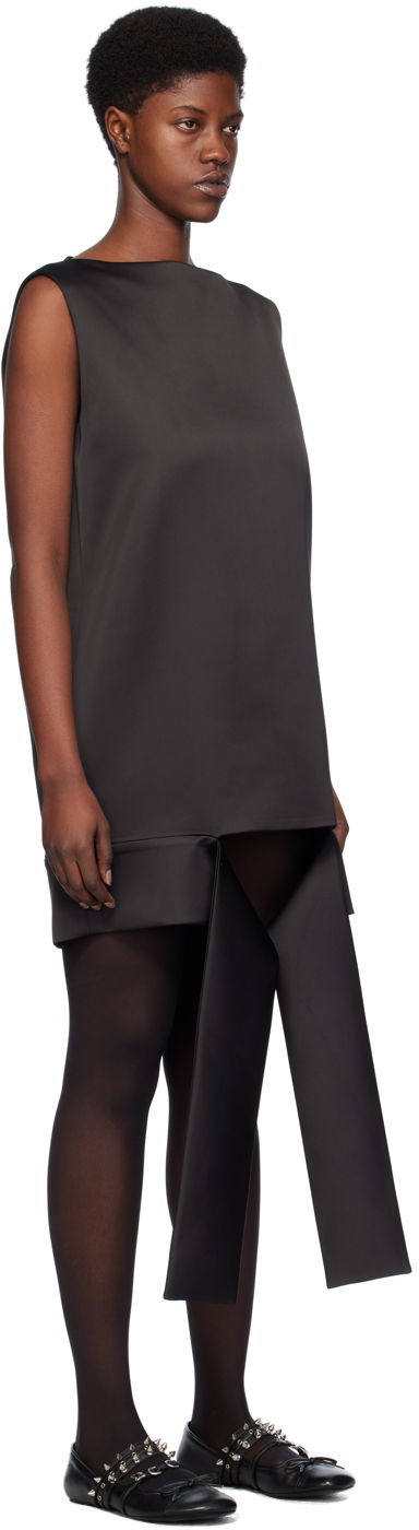 плаття We11done We11done Satin Sleeveless Minidress with Origami Straps чорний | WD-OP0-24-174-U-BK, 1