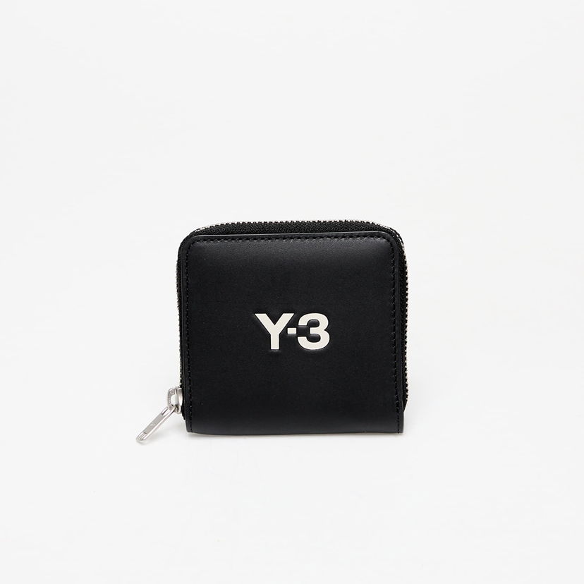 Гаманець Y-3 Black Leather Zip Wallet чорний | JN1727