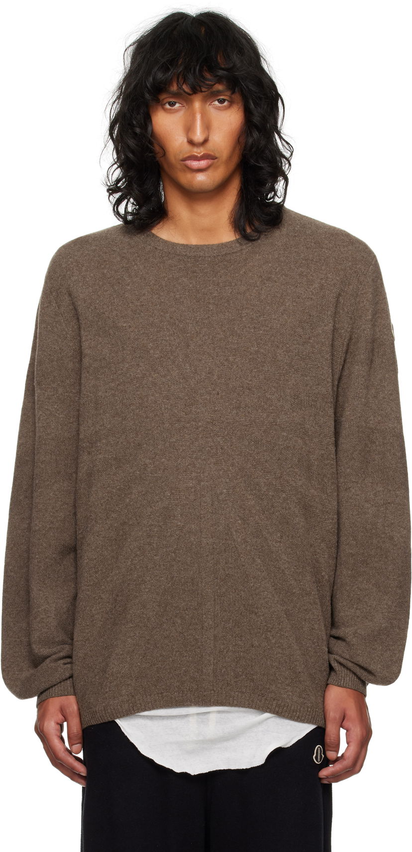 Cветр Rick Owens Round Neck Sweater Сірий | MU02D9C02 M4281