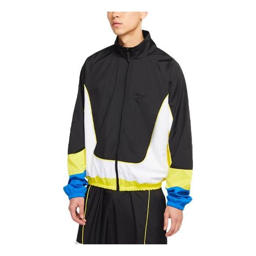 Вітровка Nike Throwback Colorblock Woven Basketball Jacket чорний | CV1932-013, 0
