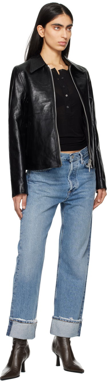 Джинси AGOLDE AGOLDE Fran Low Slung Straight Jeans Синій | A9157-1141, 3