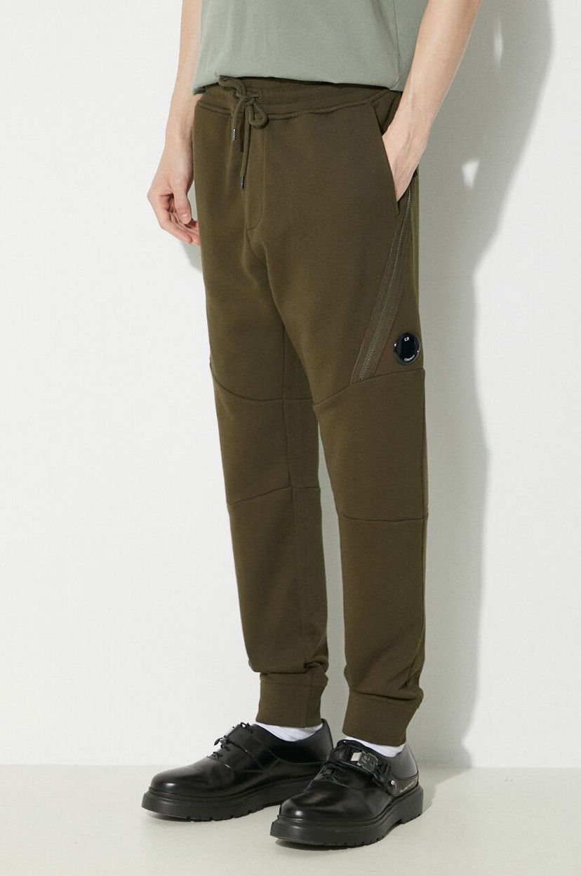 Спортивні штани C.P. Company Diagonal Raised Fleece Sweatpants Зелений | 16CMSP084A005086W