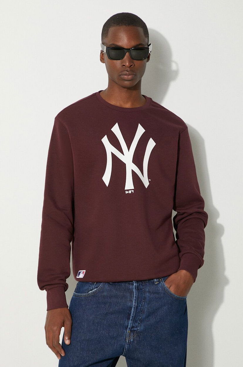 Світшоти New Era NEW YORK YANKEES Crewneck Sweatshirt Бордовий | 60416740