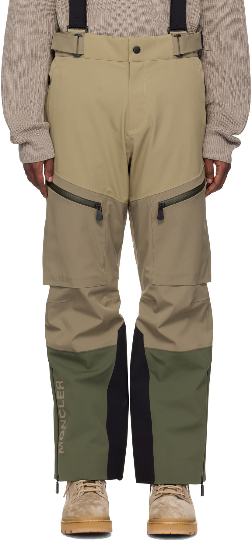 Штани карго Moncler Moncler Grenoble Ski Trousers Зелений | J20972G00004M4286