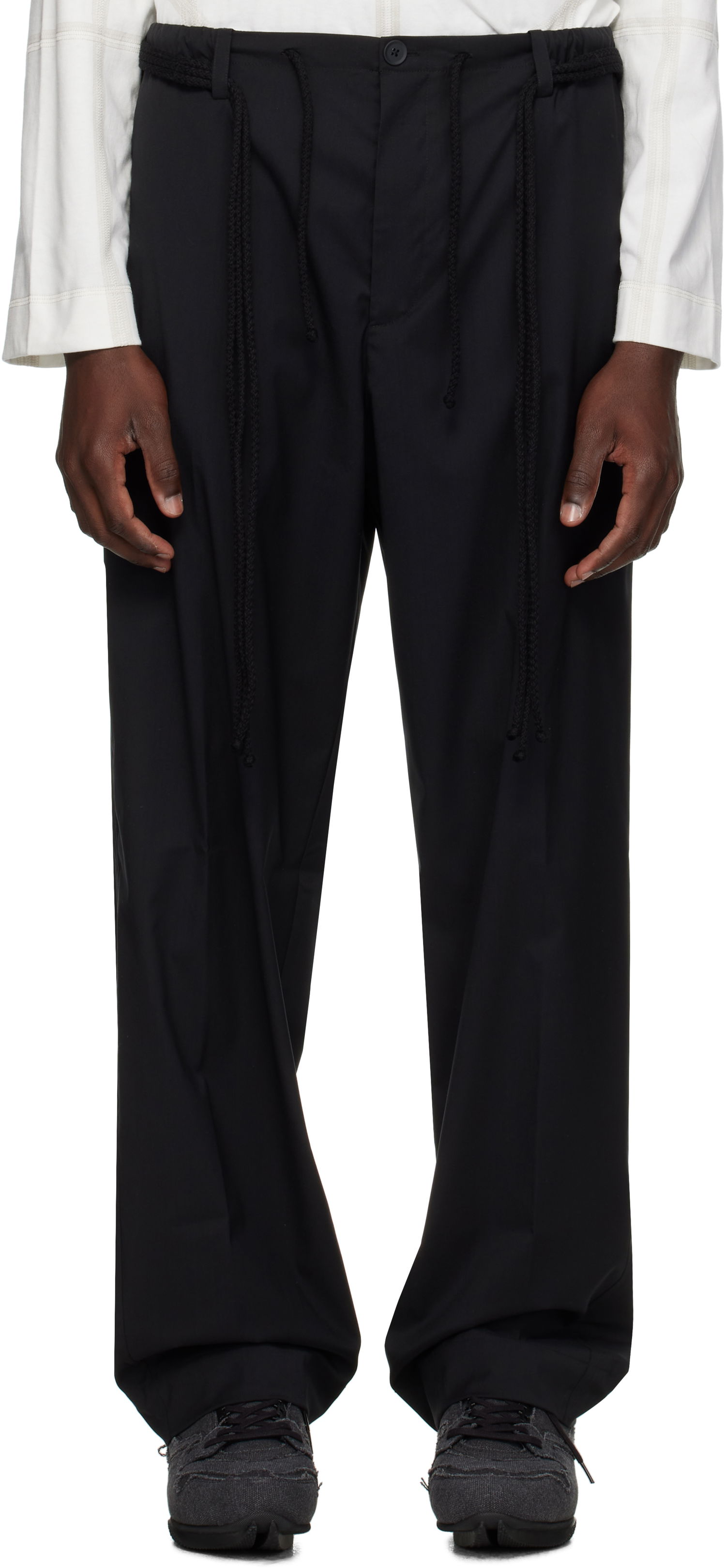 Штани Craig Green Craig Green Elasticized Worker Trousers чорний | CGAW25CWOTRS96, 0