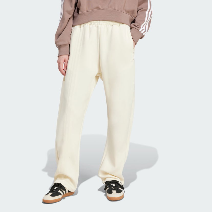 Спортивні штани adidas Performance 3-Stripes Oversized Sweatpants бежевий | JJ0943