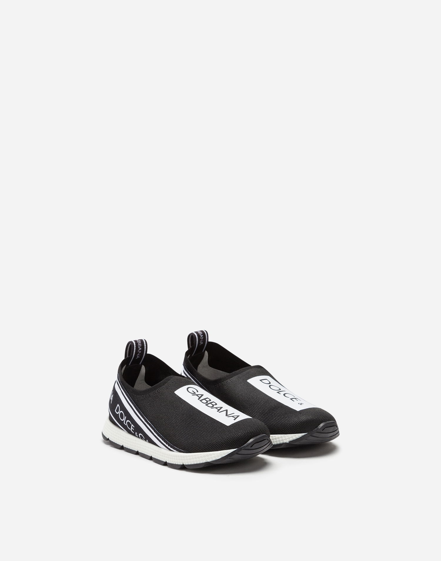 Кросівки та взуття Dolce & Gabbana First Steps Sorrento Slip-on Logo Tape (19-26) чорний | DN0105AH67789690, 1