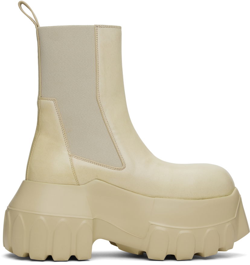 Одяг Rick Owens Rick Owens Hollywood Beatle Mega Tractor Boots бежевий | RP01E7865 LBH