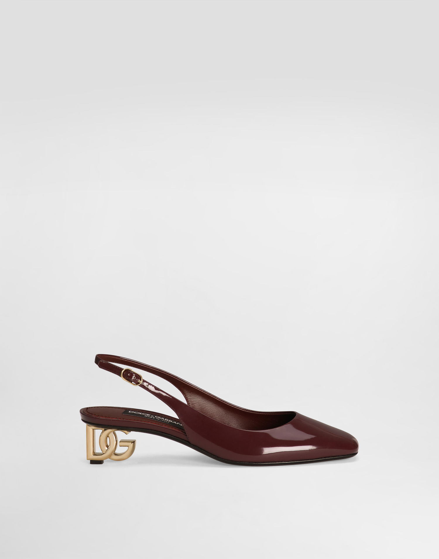 Аксесуари Dolce & Gabbana Dolce & Gabbana Patent Leather Slingbacks Бордовий | CG0913A103780342, 0