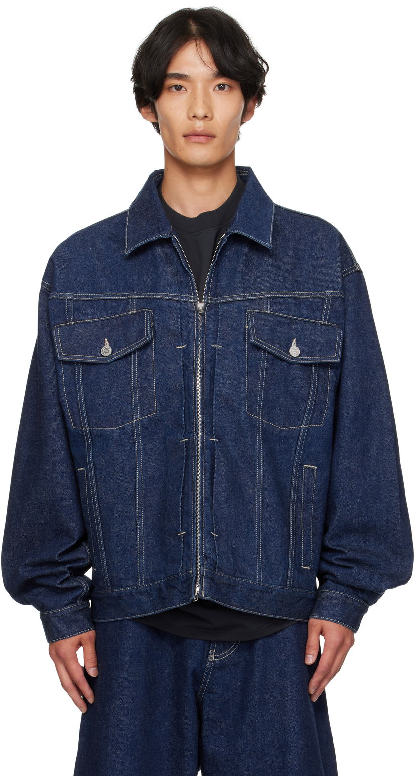 Куртка VETEMENTS VETEMENTS Hip-Hop Denim Jacket Синій | UH76DJ250N