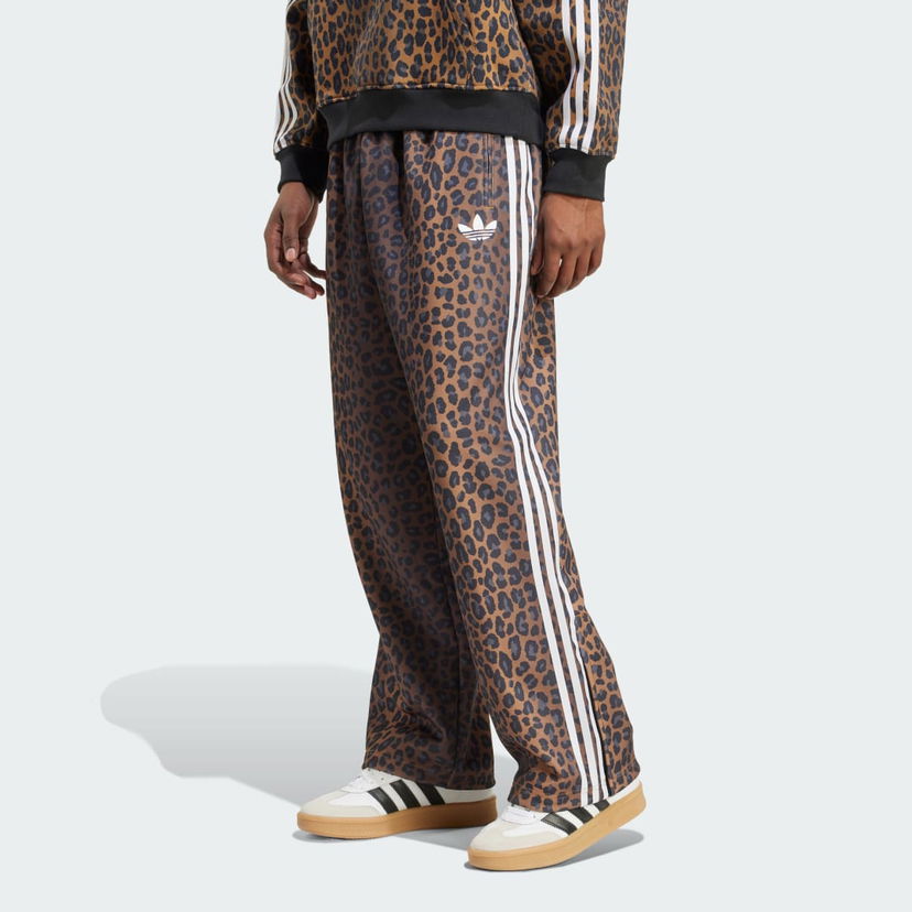 Спортивні штани adidas Performance Firebird Loose Leopard Track Pants Коричневий | JV7580