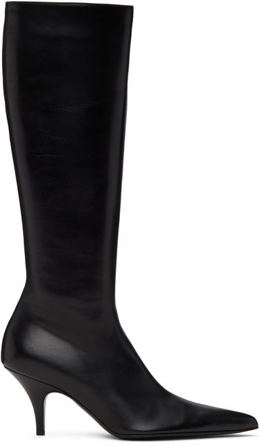 Догляд за взуттям The Row The Row Sling Tall Kitten Heel Boots чорний | F1411-L68, 0