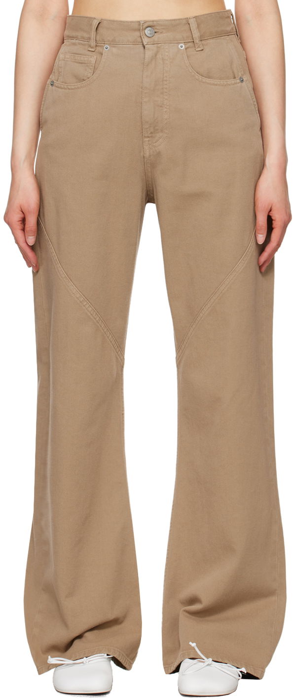Джинси Maison Margiela Five-Pocket Wide Leg Jeans бежевий | S62LB0160 S30653