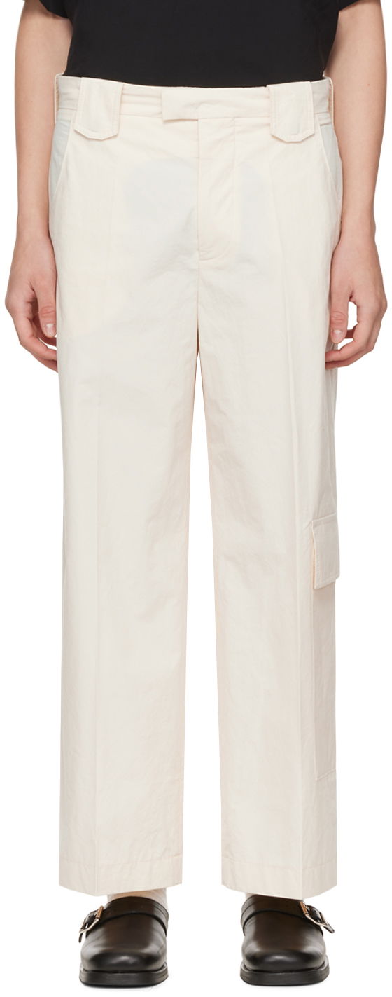 Штани Nanushka Casual Wide Leg Trousers білий | NM22PFPA01172