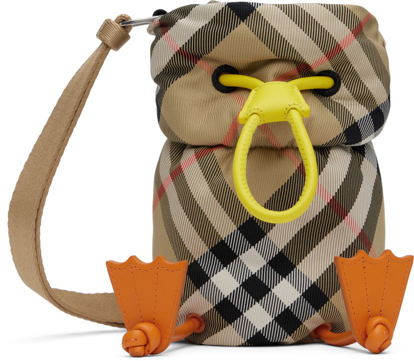 Сумка Burberry Bottle Bag Duck Nylon бежевий | 8089351