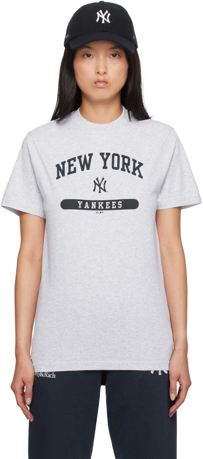 Футболка Sporty & Rich '47 Edition Yankees League Edition T-shirt Сірий | TO043505634GY03