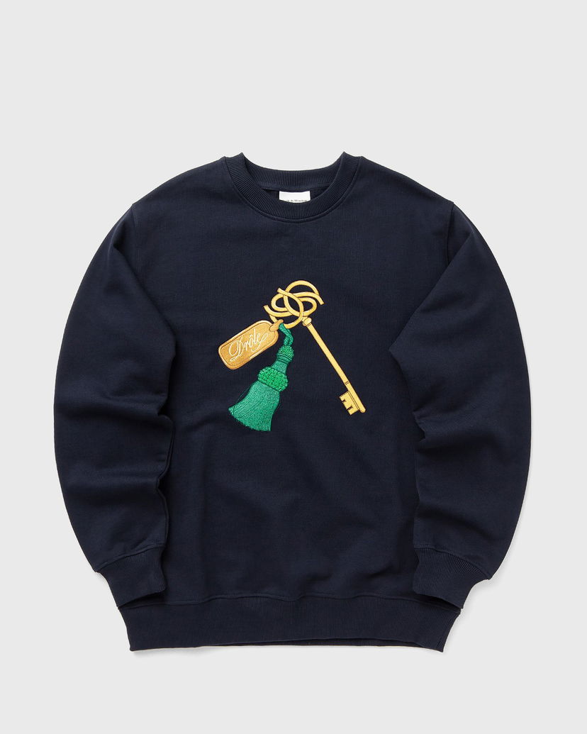 Світшоти Drôle de Monsieur Key Sweatshirt темно-синій | H-SW173-CO127-NY