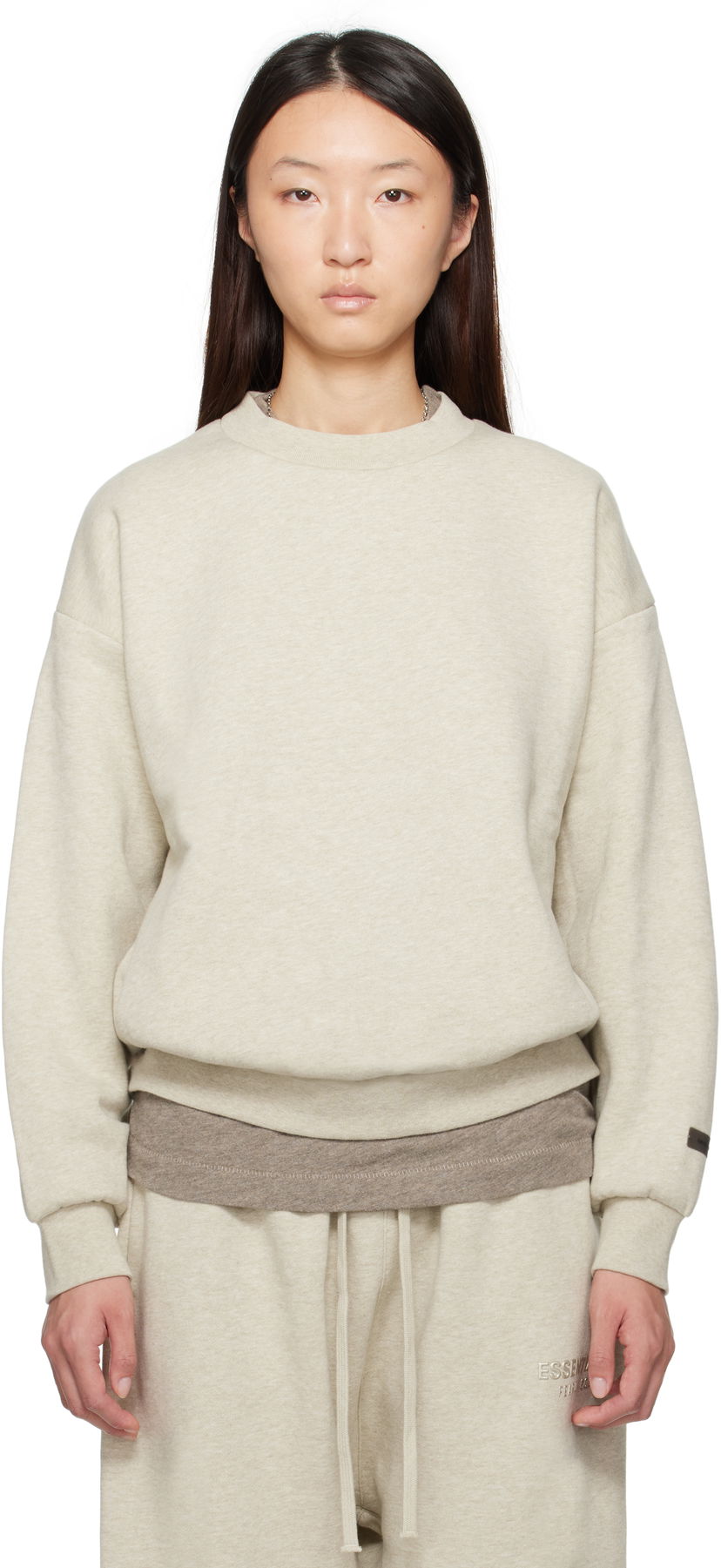 Світшоти Fear of God Fear of God ESSENTIALS Classic Fit Crewneck Sweatshirt бежевий | 192SP255552FW