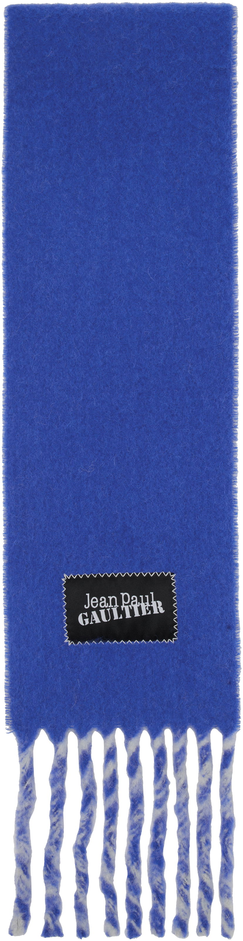 Шарф Jean Paul Gaultier Jean Paul Gaultier Logo Patch Scarf Синій | 25/03-U-AC017-W022-5956
