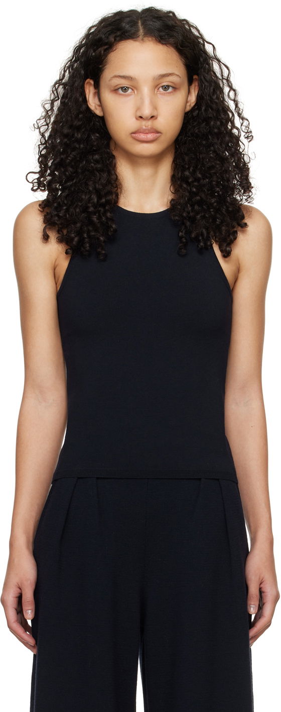 Безрукавка Max Mara Alfeo Tank Top темно-синій | 2411361071600