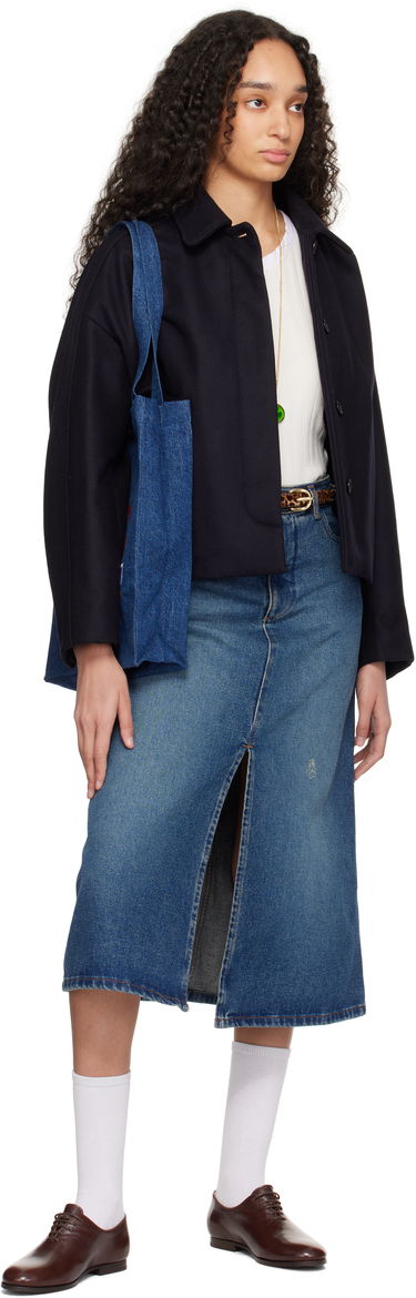 сумка-тоут A.P.C. A.P.C. Lou Carpenter Denim Tote Bag Синій | COHTD-M61990, 3