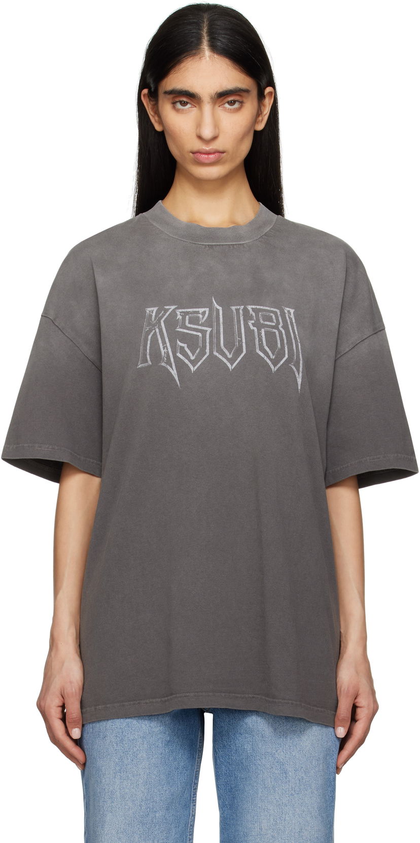Футболка Ksubi Ksubi Kingdom Boyfriend T-Shirt Сірий | WSP25TE008