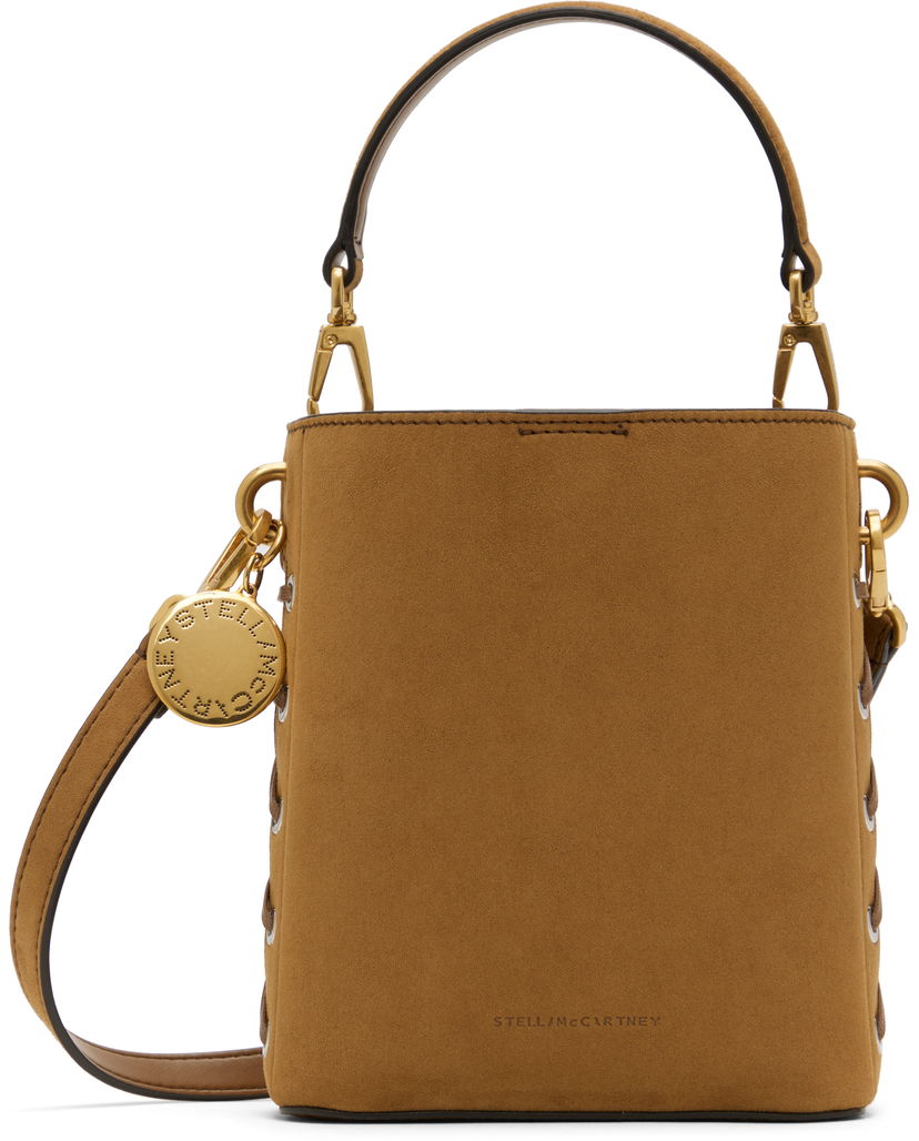 Сумочка Stella McCartney Whipstitched Bucket Bag Коричневий | 7B0093WP0518