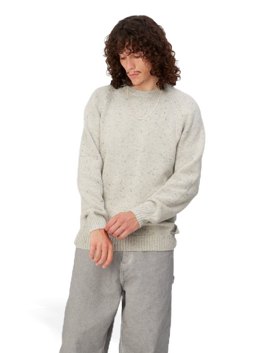 Світшоти Carhartt WIP Anglistic Sweater "Speckled Salt" Сірий | I010977_1T7_XX