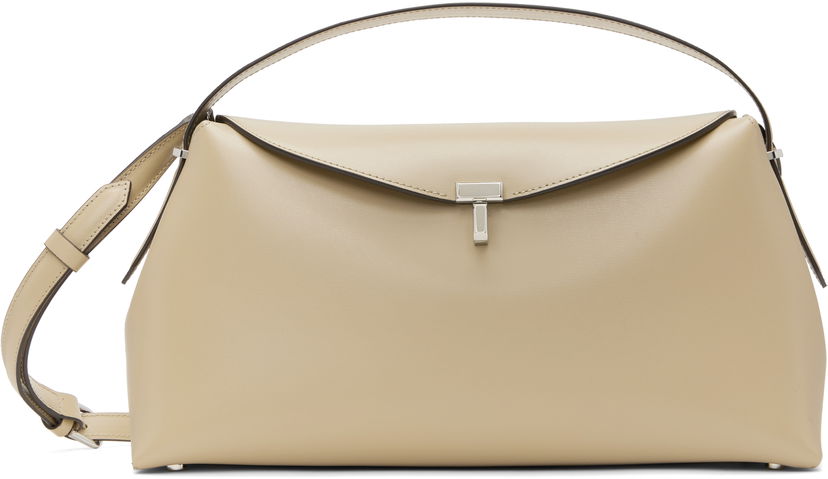 Сумочка TOTEME TOTEME T-Lock Leather Top Handle Bag бежевий | 234-WAL956-LE0025