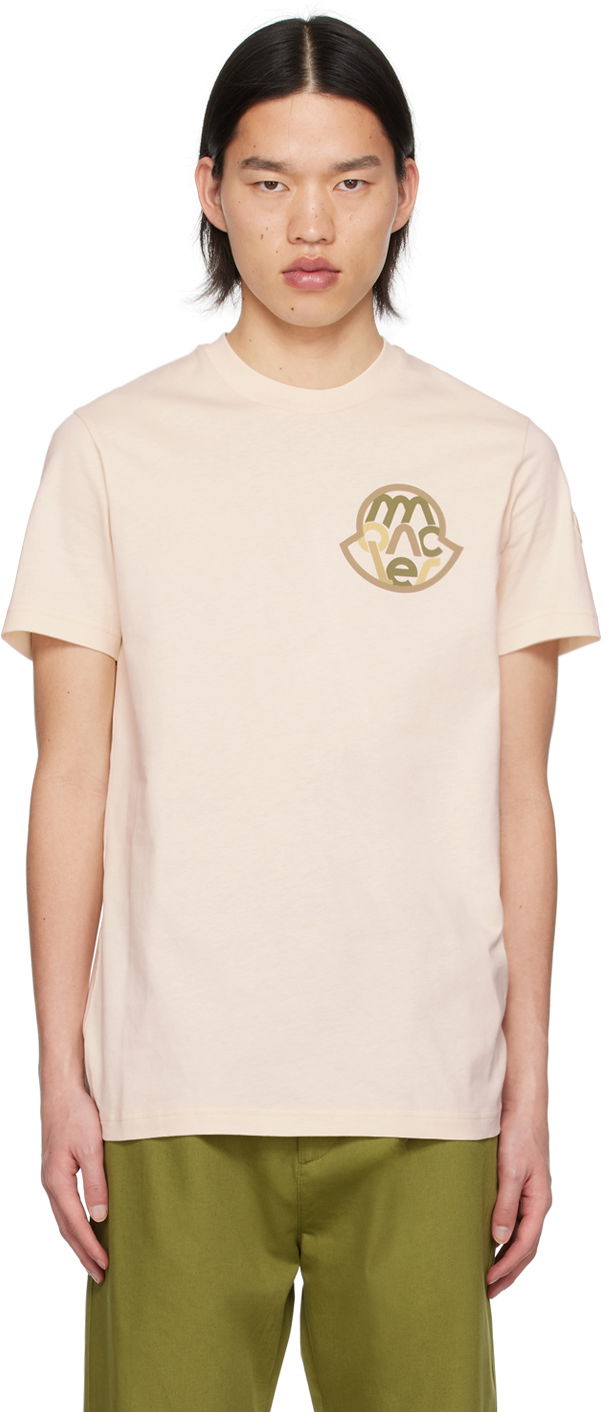 Футболка Moncler Off-White Garment-Washed T-Shirt білий | J10918C0004689AJS