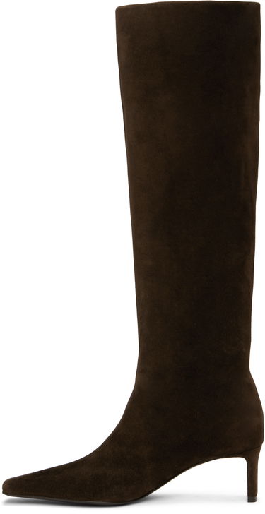 Кросівки та взуття Khaite Khaite Ona Suede Knee-High Boots Коричневий | F1099-726, 2