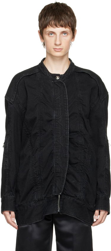 Куртка We11done We11done Bomber Denim Jacket чорний | WD-DJ3-21-331-U-BK, 0