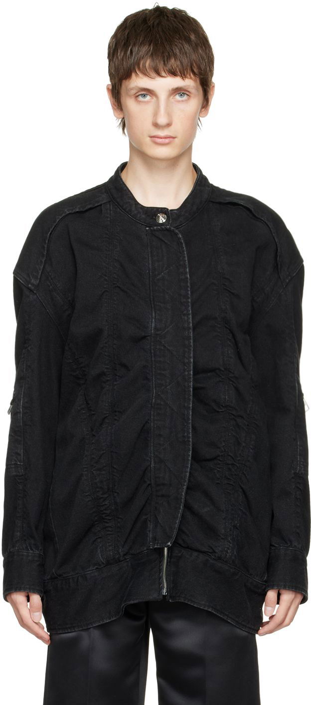 Куртка We11done We11done Bomber Denim Jacket чорний | WD-DJ3-21-331-U-BK