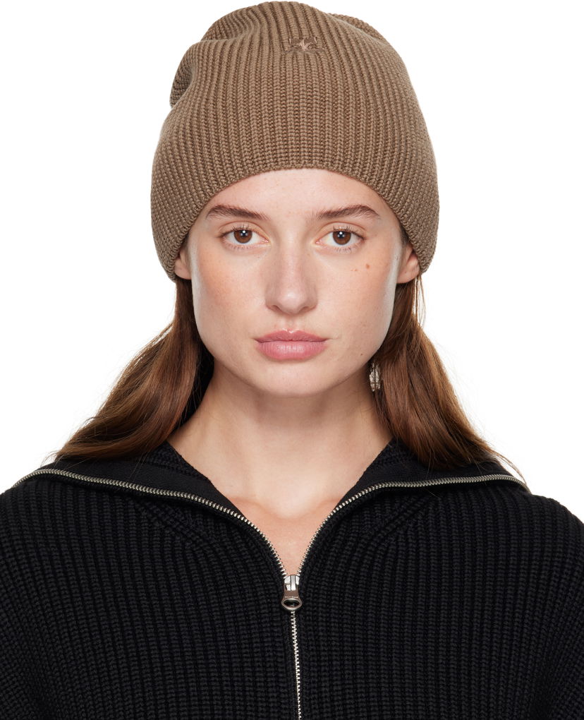 Шапка Courrèges Courrèges Light Wool Beanie чорний | 325MCP017FI0036