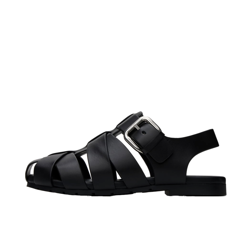 Кросівки та взуття Bottega Veneta Alfie Sandals чорний | 796442 V3HB0 1000
