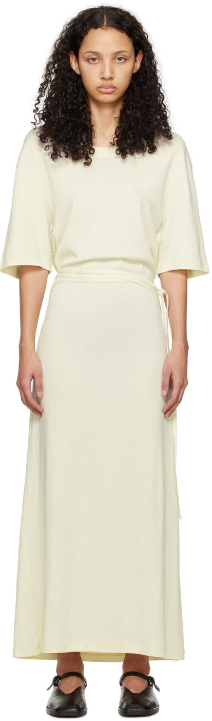 плаття LEMAIRE Belted Midi Dress бежевий | DR1045 LJ1016