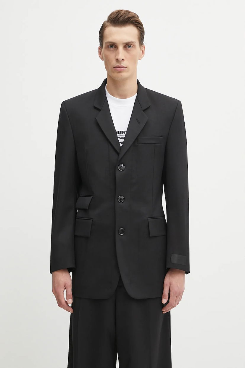 Куртка VETEMENTS VETEMENTS Fitted Zip Tailored Blazer чорний | UH76TJ500B